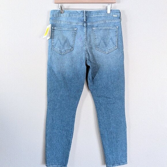 NWT Mother The Looker Crop Mid-Rise Skinny Ankle Jeans Sz 31 $225 Retail - Picture 2 of 12